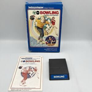 Bowling Intellivision Complete in Box CIB - Retro Fun!